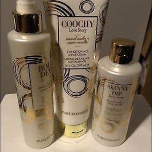 Love story coochy, body dew, and skinny dip